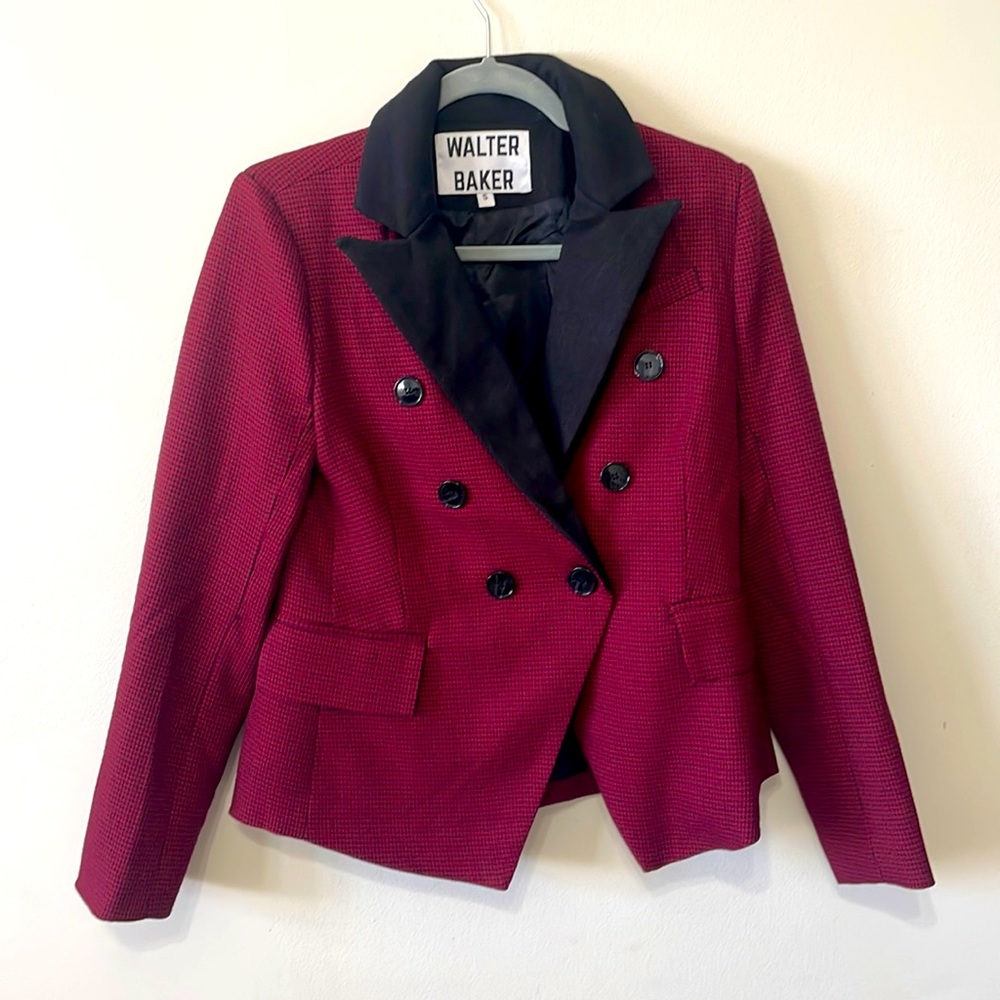 A beautiful size small Burgundy blazer